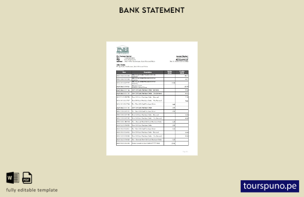 listo para imprimir plantilla de Excel de extracto bancario SKNA de Saint Kitts 